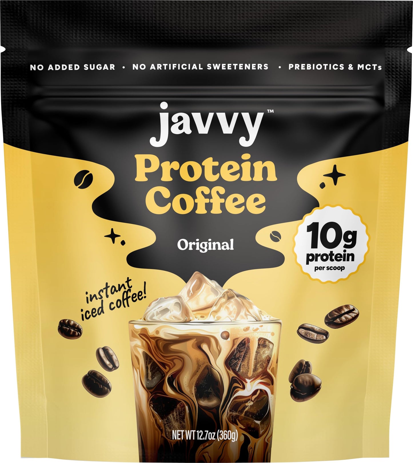 Protein Iced Coffee - Previous Formula - Premium Whey Protein & Iced Coffees, 100% Natural Cold Brew, Zero Artificial Flavors & Sweeteners, 80mg Caffeine, No Added Sugar, 20 Servings, French Vanilla V3