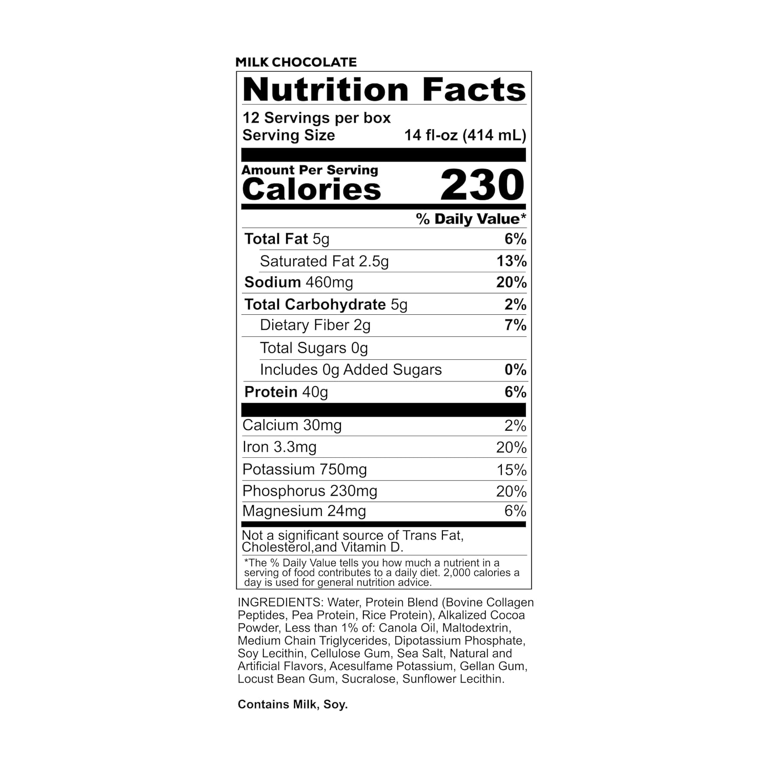 REDCON1 MRE RTD Protein Shake | Milk Chocolate | Lactose Free, 40g Protein - 12 Pack, 14 oz