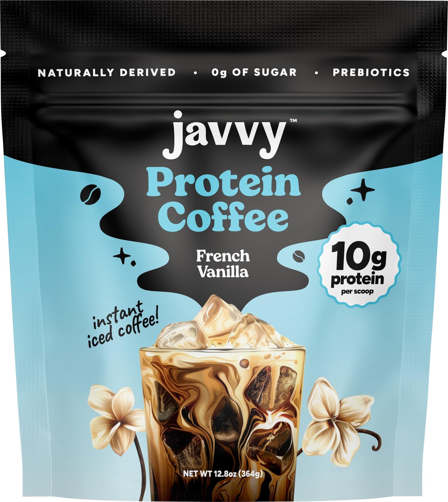 Protein Iced Coffee - Previous Formula - Premium Whey Protein & Iced Coffees, 100% Natural Cold Brew, Zero Artificial Flavors & Sweeteners, 80mg Caffeine, No Added Sugar, 20 Servings, French Vanilla V3