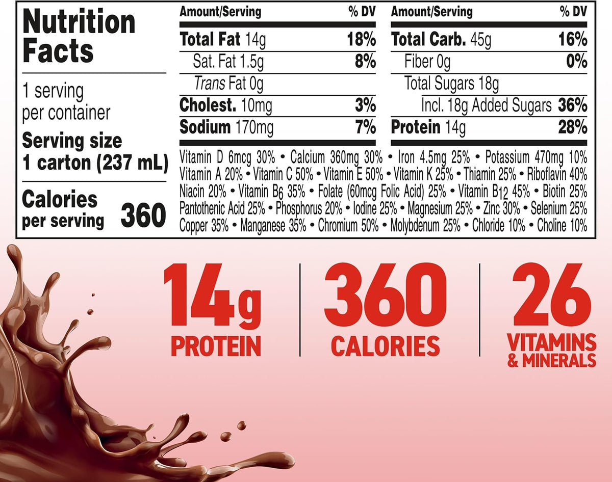 BOOST Plus Nutritional Drink, Rich Chocolate, 8 fl oz (Pack of 24) | Balanced, 8 FL OZ