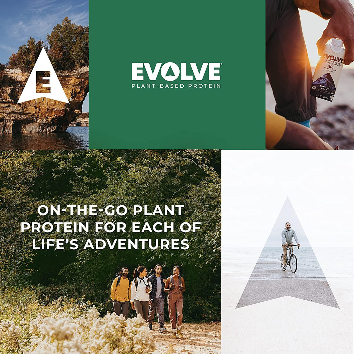Evolve Plant Based Protein Shake, Café Mocha, 20g Vegan Protein, Dairy Free, No Artificial Sweeteners, Non-GMO, 10g Fiber, 11oz, (12 Pack) (Formula May Vary)