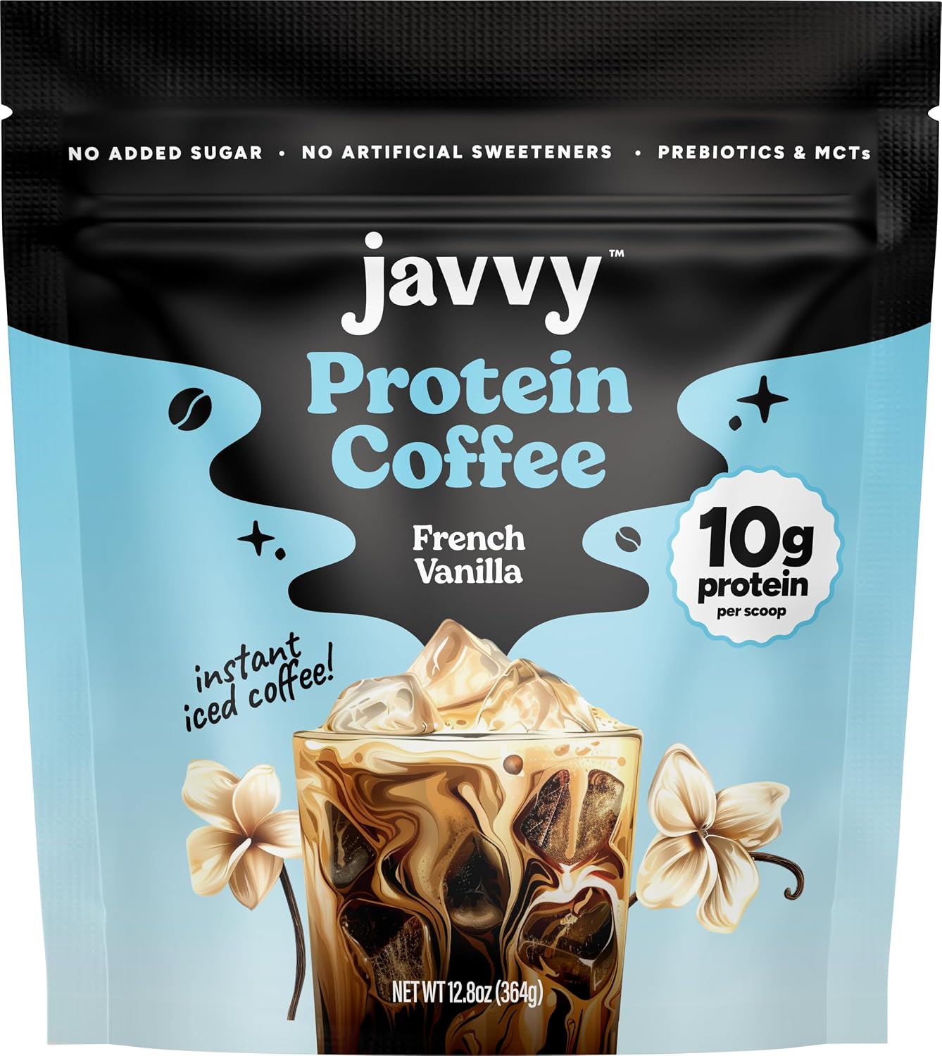 Protein Iced Coffee - Previous Formula - Premium Whey Protein & Iced Coffees, 100% Natural Cold Brew, Zero Artificial Flavors & Sweeteners, 80mg Caffeine, No Added Sugar, 20 Servings, French Vanilla V3
