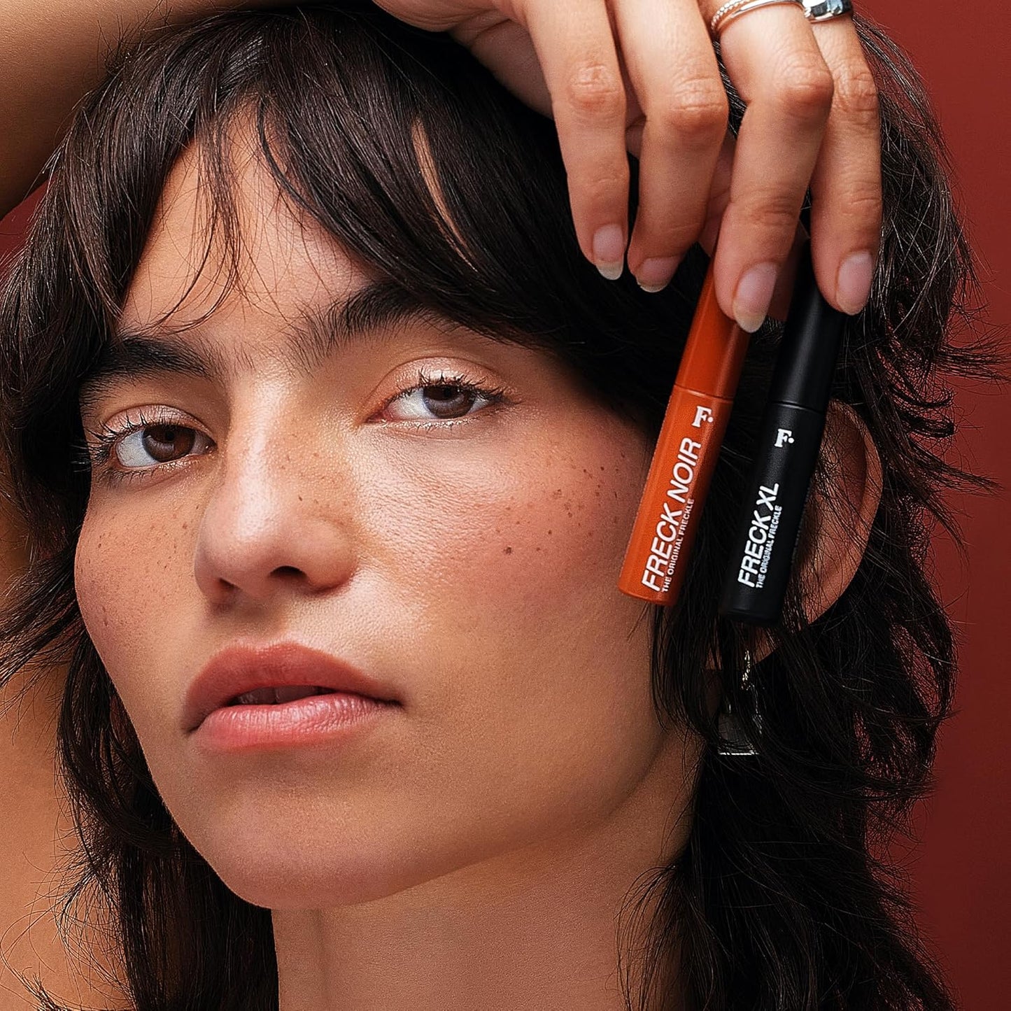Freck Beauty, The Original Freckle Pen – Natural-Looking, Faux Freckles (NOIR and XL Bundle)
